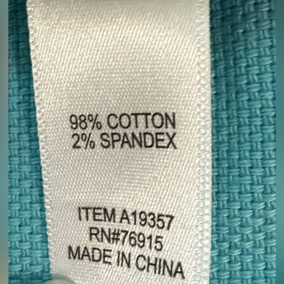 Apple Seeds Aqua Blue Button Front Jacket Women's Size PL - Picture 4 of 12